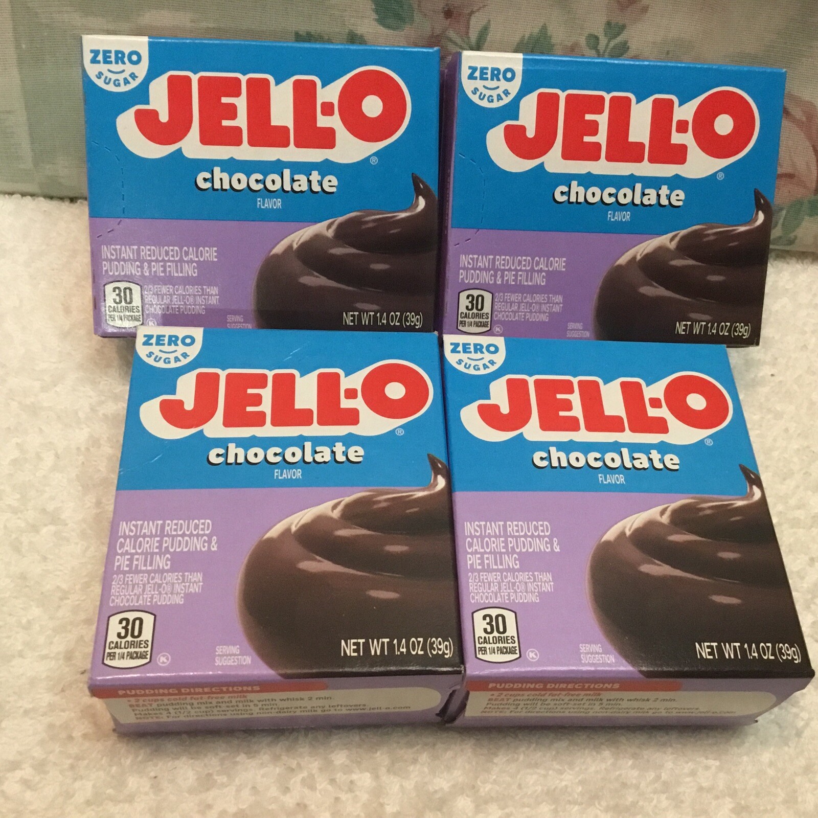4 Boxes Jello Zero Sugar Chocolate Instant Pudding 1.4 oz Exp. Dec. 2027 gallery