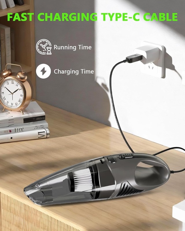 Lightweight Rechargeable Vacuum Cleaner with 2 HEPA Filters - Ideal for Homes gallery