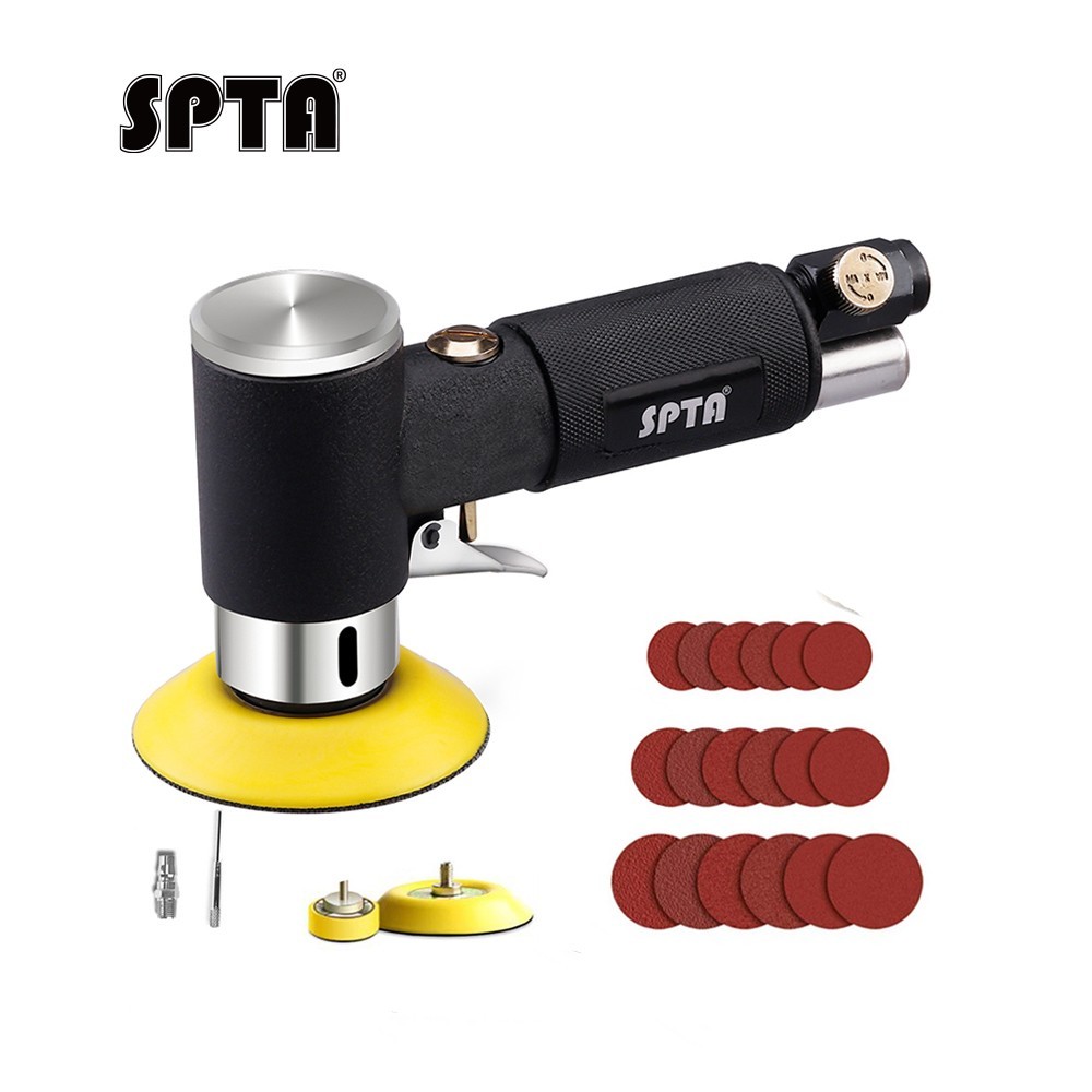 SPTA Air Sander 1/2/3 inch Random Orbital Polisher Pneumatic Grinding Machine gallery