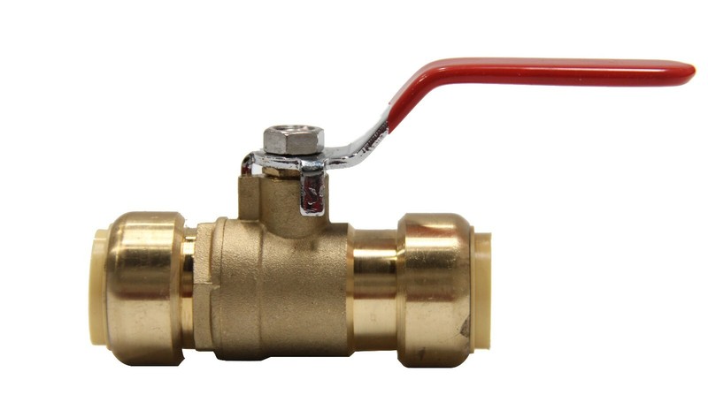 EFIELD 10 PCS 1/2" PUSH FIT BALL VALVE HOT & COLD FULL PORT, LEAD FREE gallery