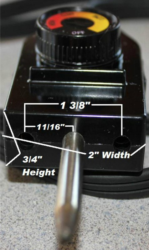 ADJUSTABLE THERMOSTAT CORD CONTROLLER ONLY FOR ELECTRIC SMOKER GRILL ELEMENT gallery