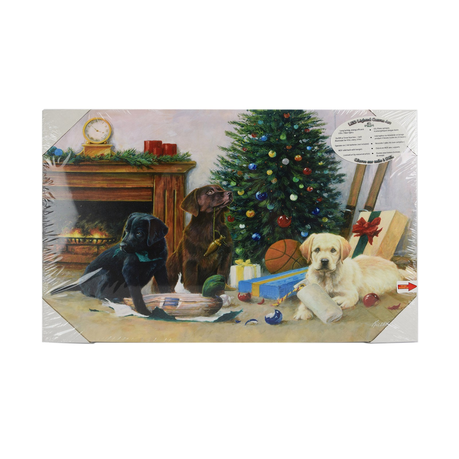 Rivers Edge Products LED Canvas Wall Art, 24" x 16", Fiber Optic Light Up gallery