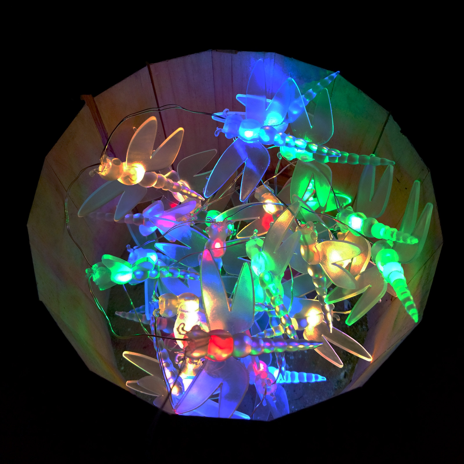 Solar Powered Dragonfly String Lights - 30 LED Multi Colored, 8 Modes gallery