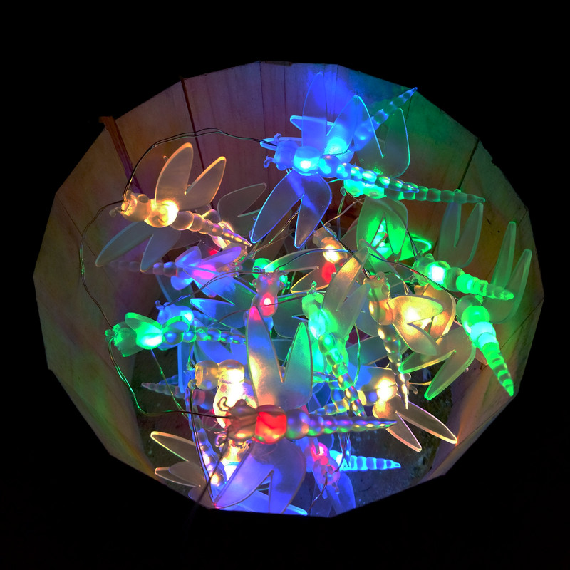 Solar Powered Dragonfly String Lights - 30 LED Multi Colored, 8 Modes gallery