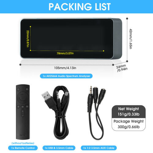 Hi-end OLED Sound Level Meter Display Audio Spectrum Digital Analyzer For Home gallery