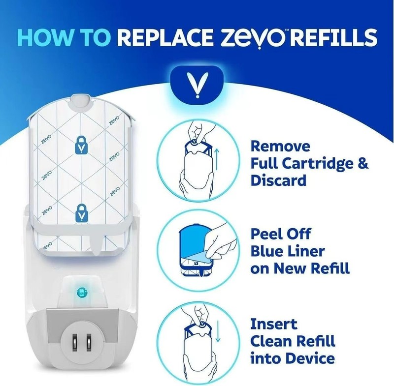 10 PACK-Zevo Flying Insect Trap RefillCartridges -Easyto Use gallery