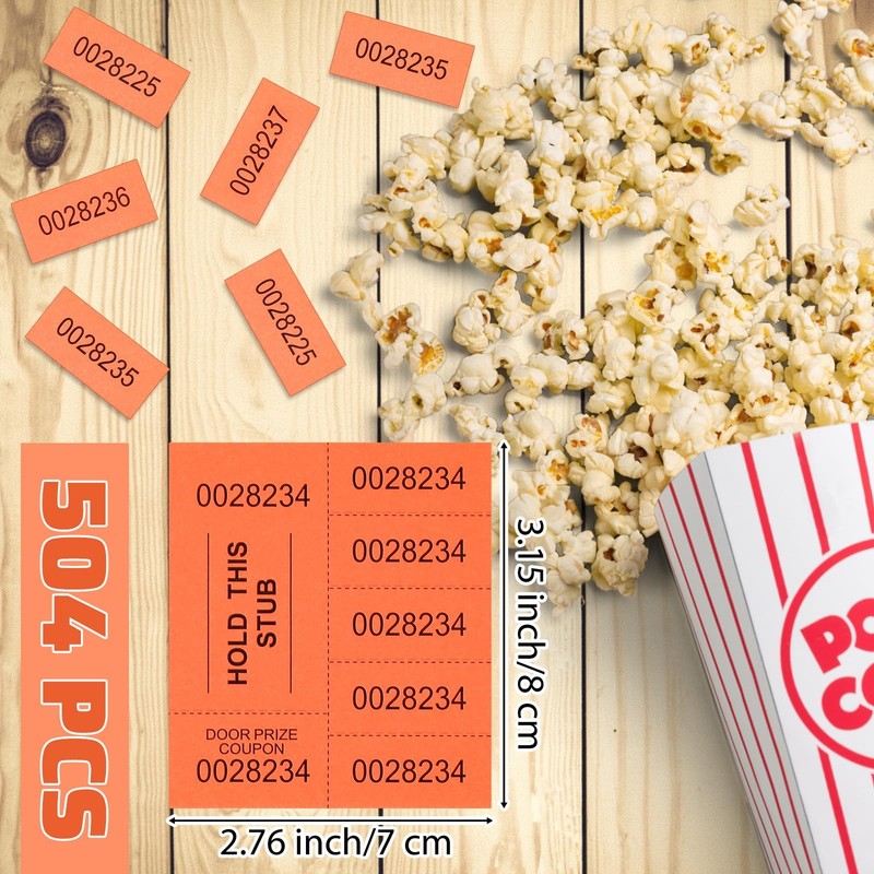 504 Sheets 5 Bid Raffle Ticket with Different Numbers Per Sheet Chinese Aucti... gallery