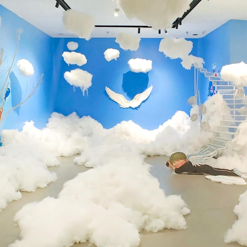 Polyester Fiber Clouds for Ceiling Decor - 400g Fake Snow & Fill gallery