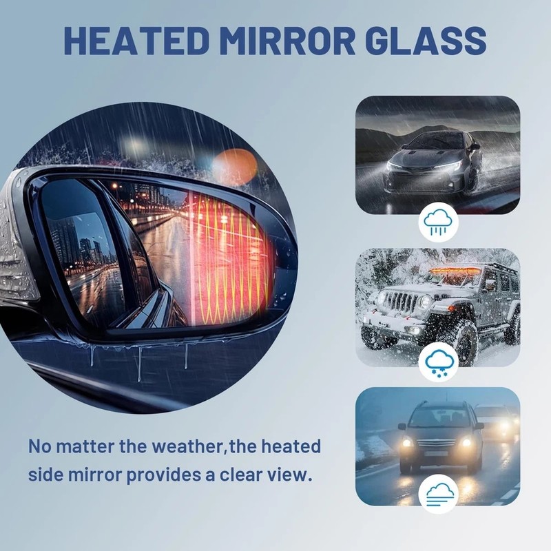 Driver Left Side Mirror Glass - Compatible with Jeep Vehicles - Compass 2017-... gallery