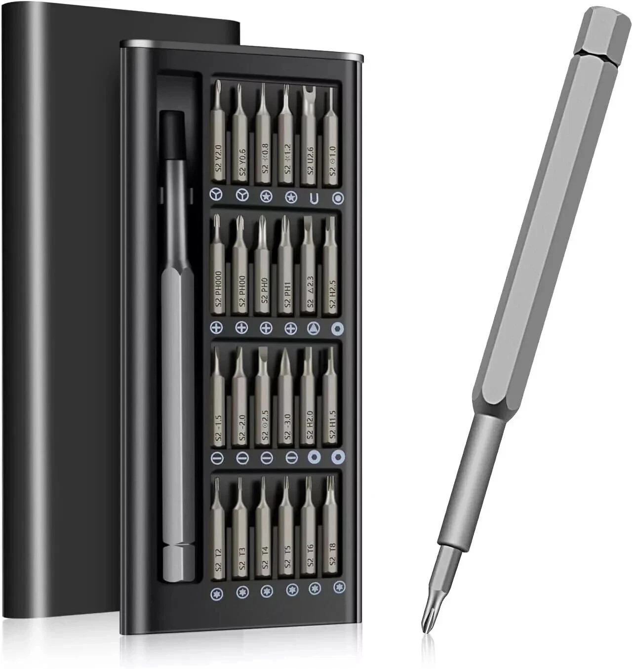 24pc Small Precision Screwdriver Set S2 Steel Torx Hex Tri-Point Magnetic Watch gallery