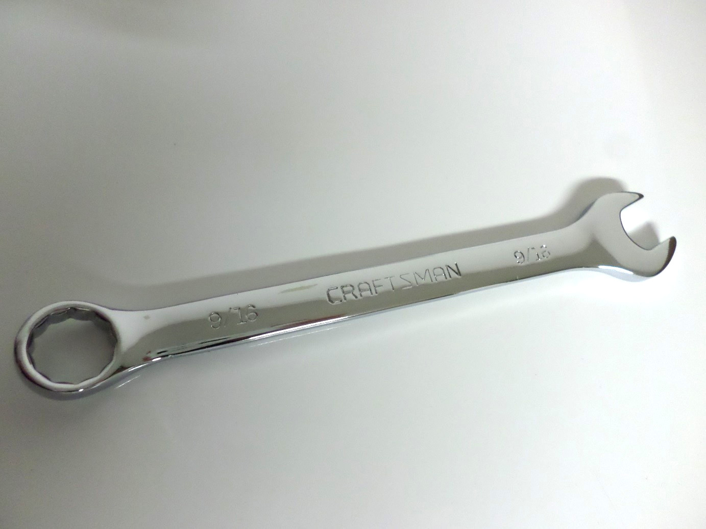NEW Craftsman 11pc SAE Combination Wrench Set, 5/16 to 7/8" Full Polish, 3/8 1/2 gallery