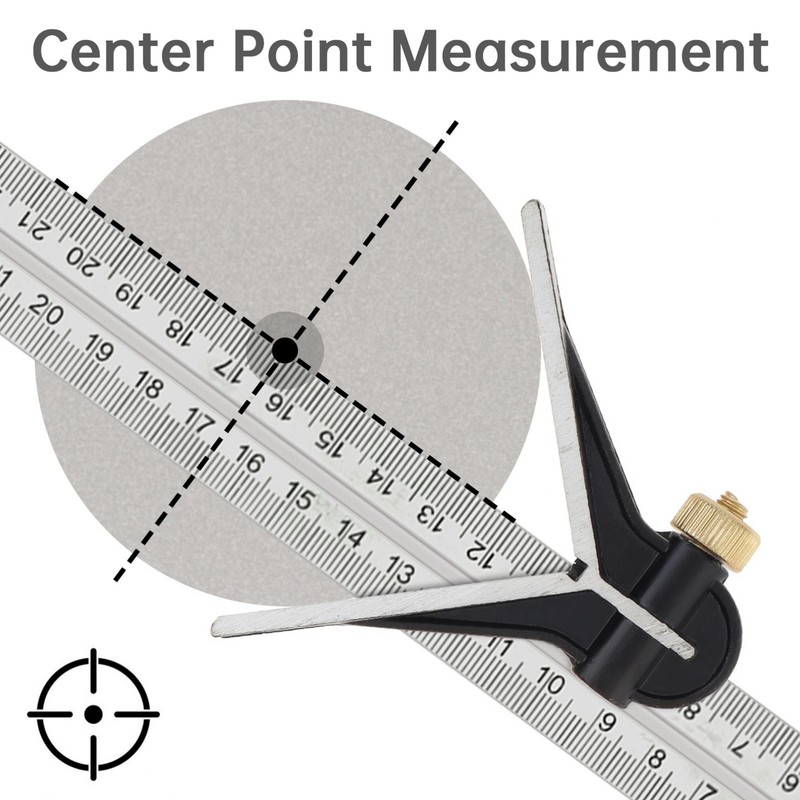 12" Adjustable Sliding Combination Tri Square Ruler & Protractor Level Measure gallery