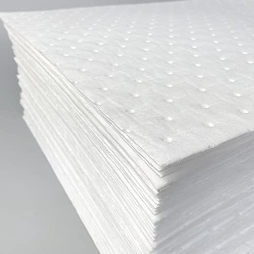 AA003 Absorbent Mat Pad Heavyweight Oil Absorbent Pads,15" x 20",White 100pcs gallery