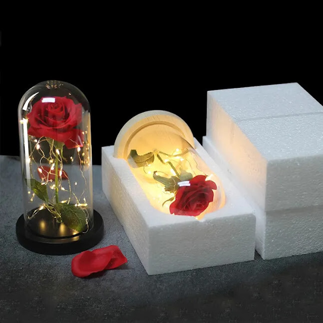 Beauty and The Beast Rose LED Enchanted Galaxy Rose Eternal Flower Lighted Décor gallery