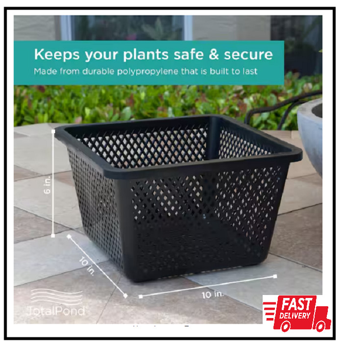 10 In. Square Aquatic Plant Basket gallery