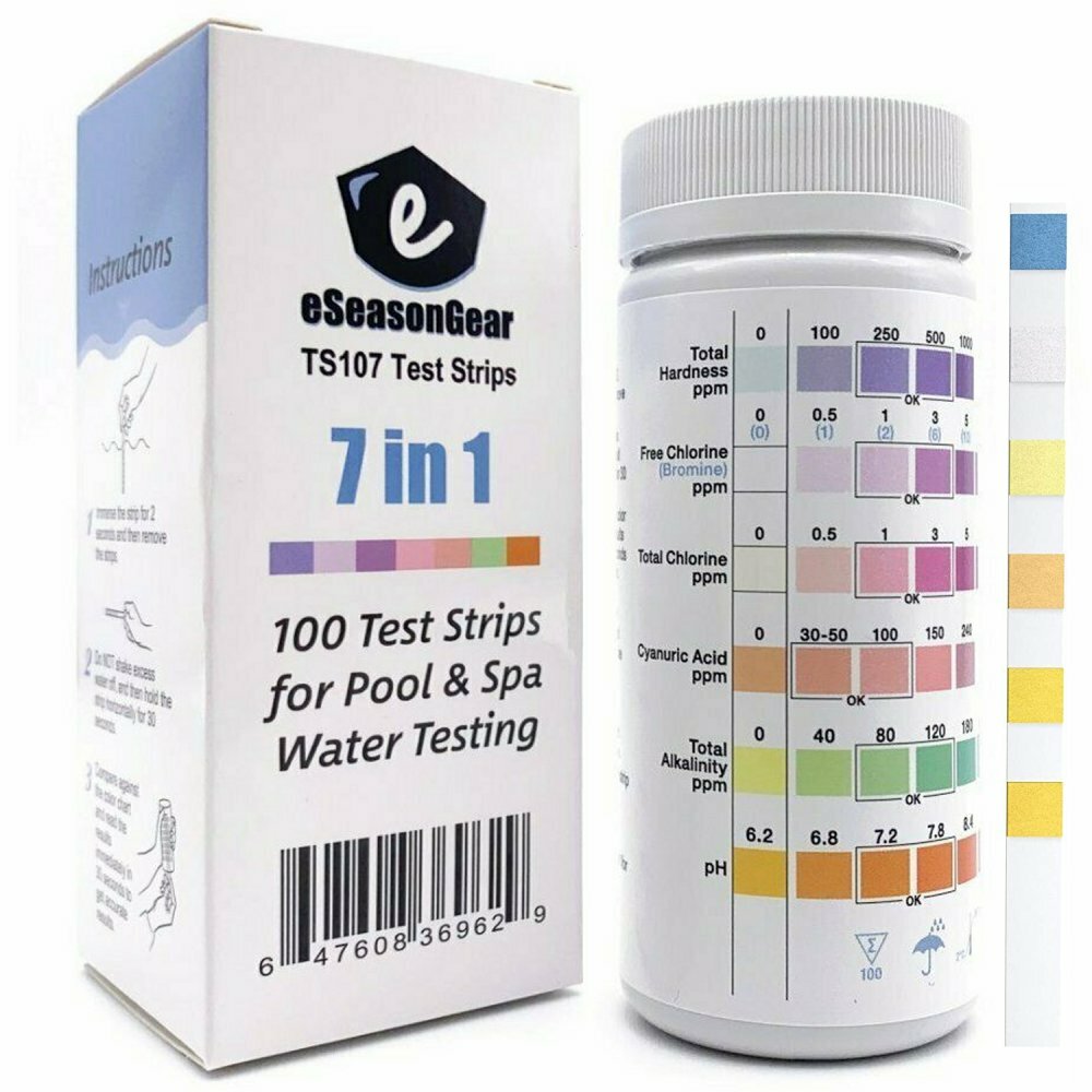 eSeasongear SALT-3000 + TS107 COMBO, Meter + Test Strip COMBO for Salt Wate Pool gallery