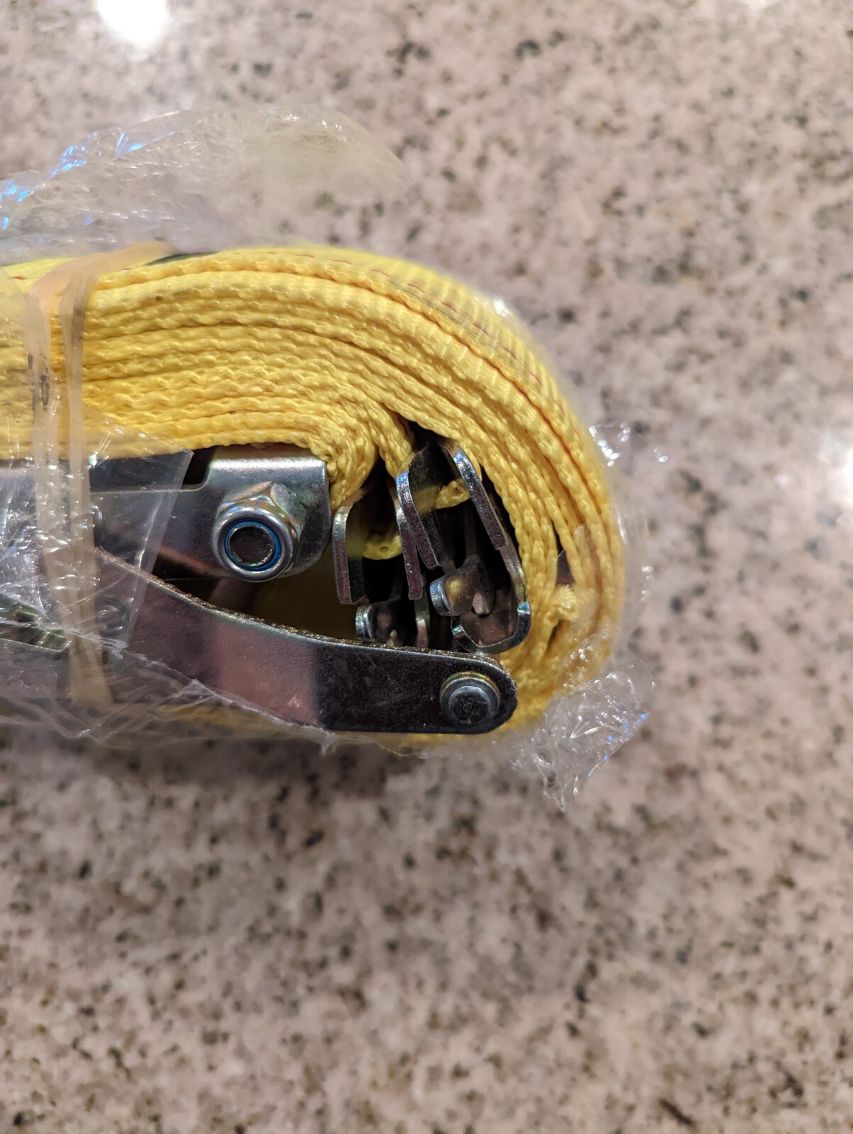 2" x 16' Yellow E Track Ratchet Straps w/ Spring E-Fittings | 4' Fixed us cargo gallery
