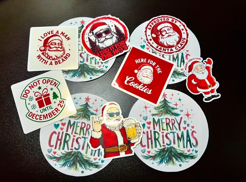 Custom Printed Stickers Vinyl Decals Waterproof Die Cut Glossy Matte Holo Logo gallery