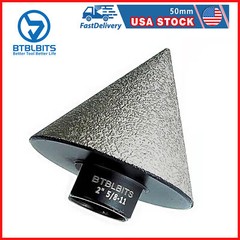 2″ Diamond Milling Finger Bit Bevel Cone Hole Saw Cutter Tile for Angle Grinder