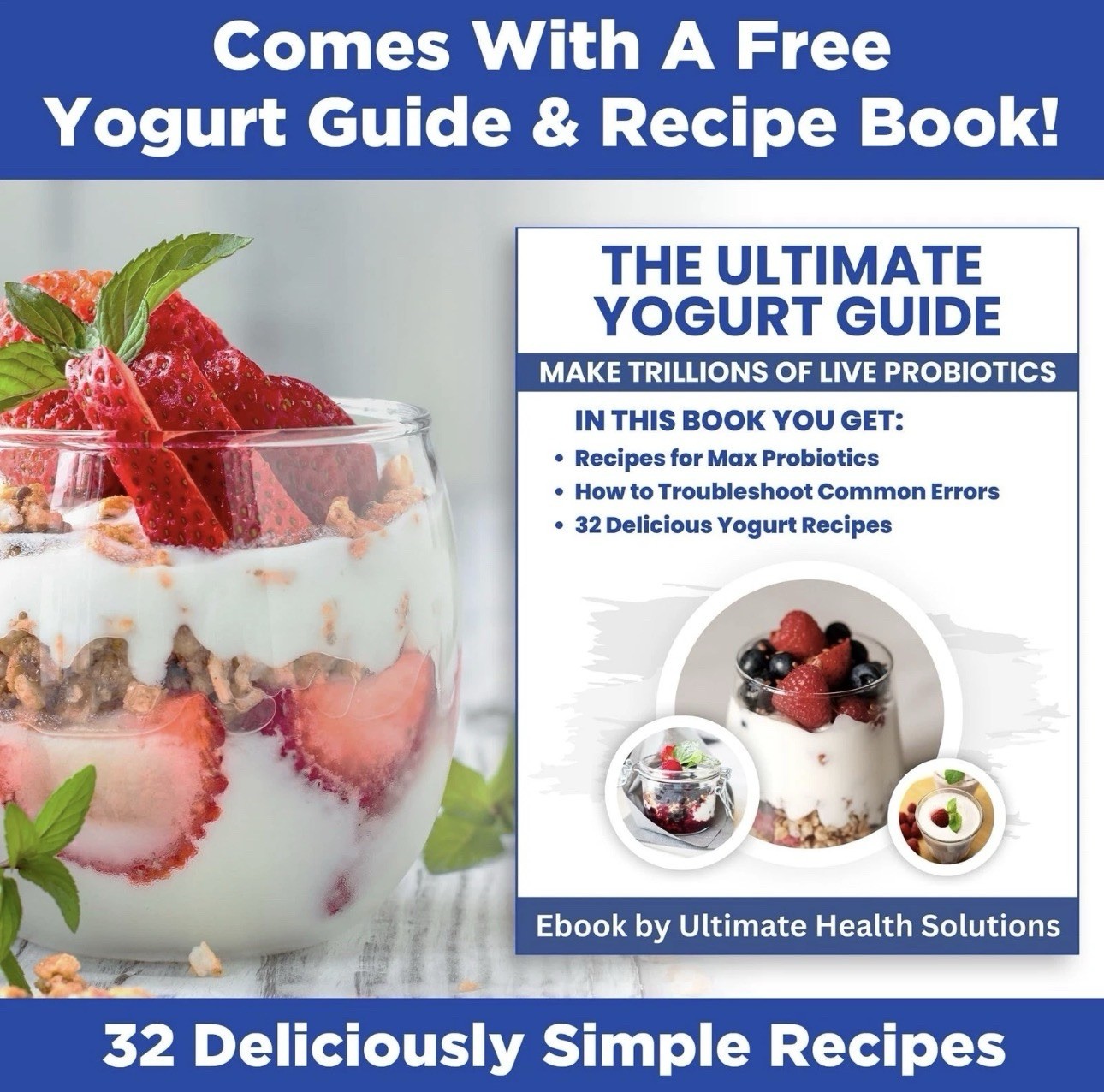 Probiotic Yogurt Maker with Adjustable Temperature & Time Control Make Trill... gallery