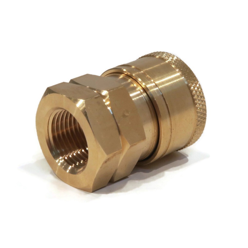 3/8" FPT Brass Quick Connect Coupler for Quickly Disconnecting Hose Lines Socket gallery