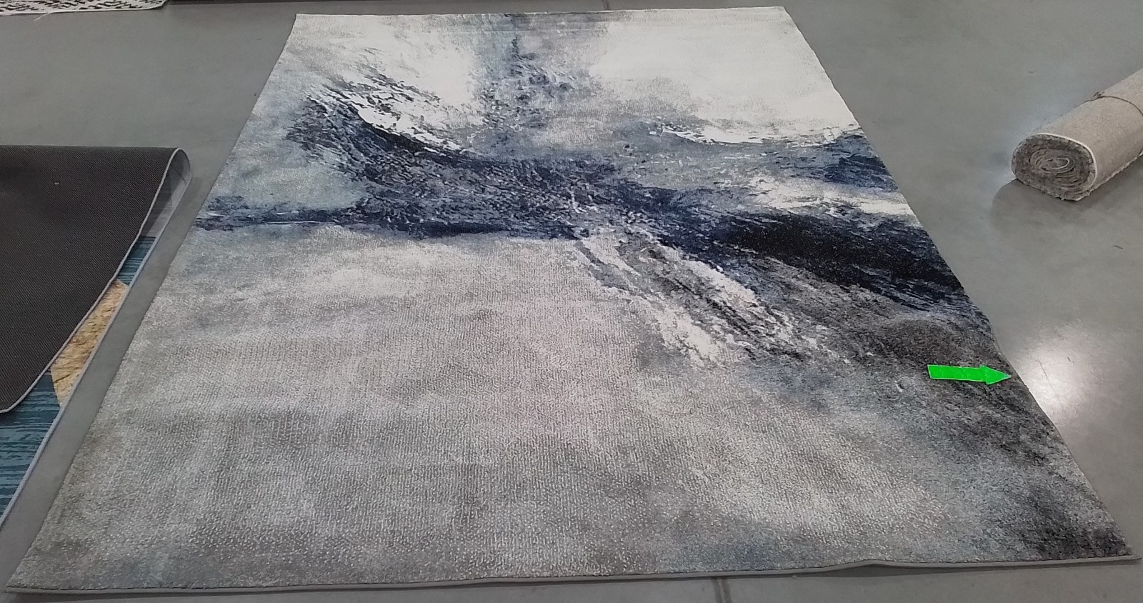 BLUE / GREY 6'-7" x 9'-0" Back Stain Rug, Reduced Price 1172777640 GAL117M-6 gallery