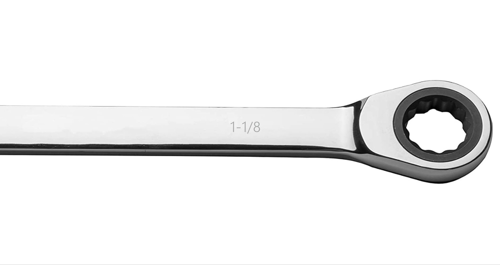 1-1/8 Inch SAE Geared Wrench 72-Tooth Ratcheting Combination Wrench Spanner gallery
