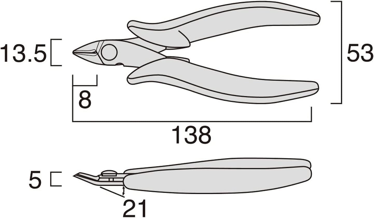 Fujiya Light Nipper Thin and lightweight 135mm MTN03-135 From Japan gallery
