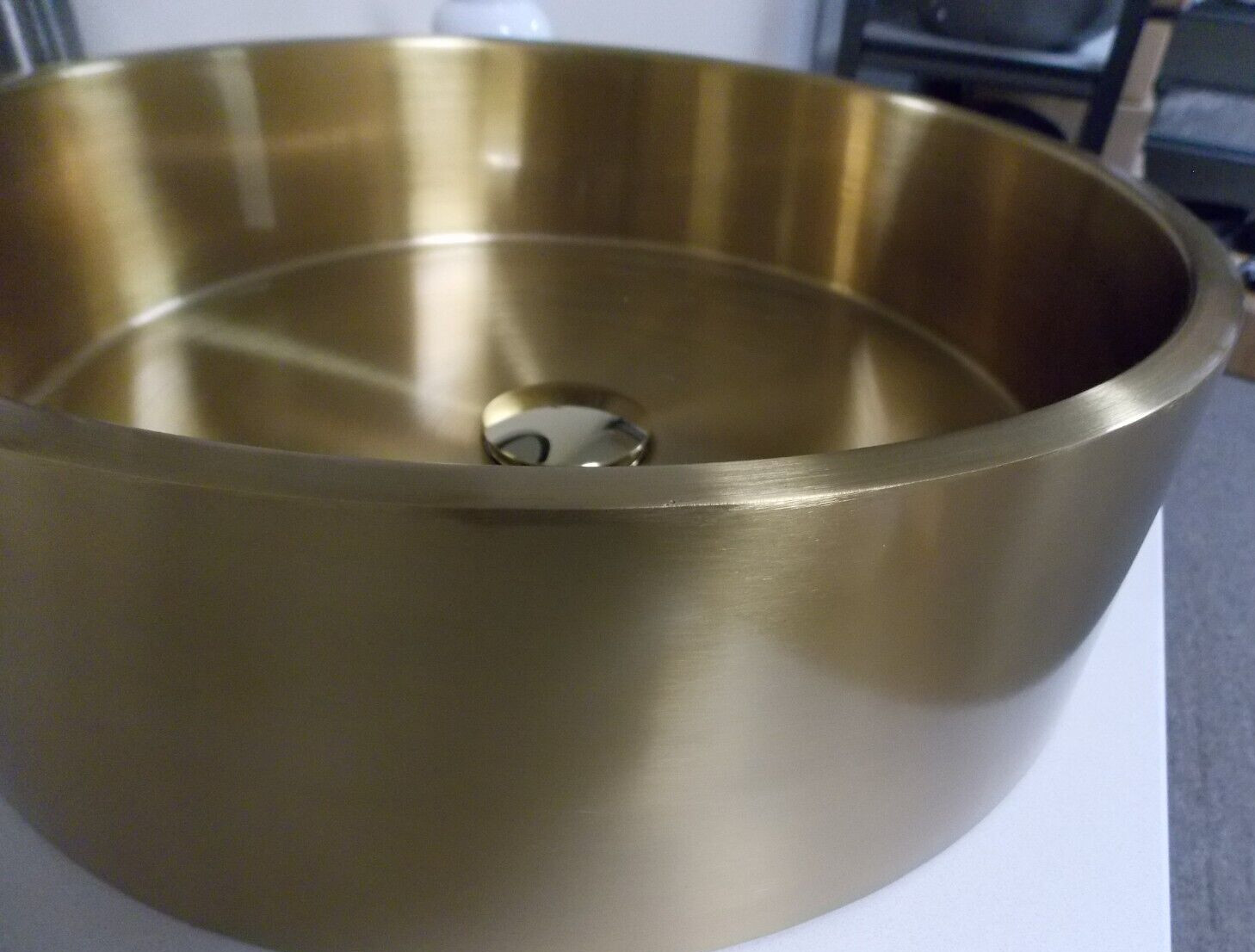 Eden Bath Round Stainless Steel Vessel Sink (EB_SS003GD, D497) gallery