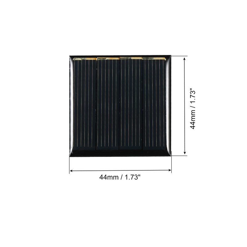 5Pcs Mini Solar Panel Cell 2V 110mA 0.22W 44mm x 44mm gallery