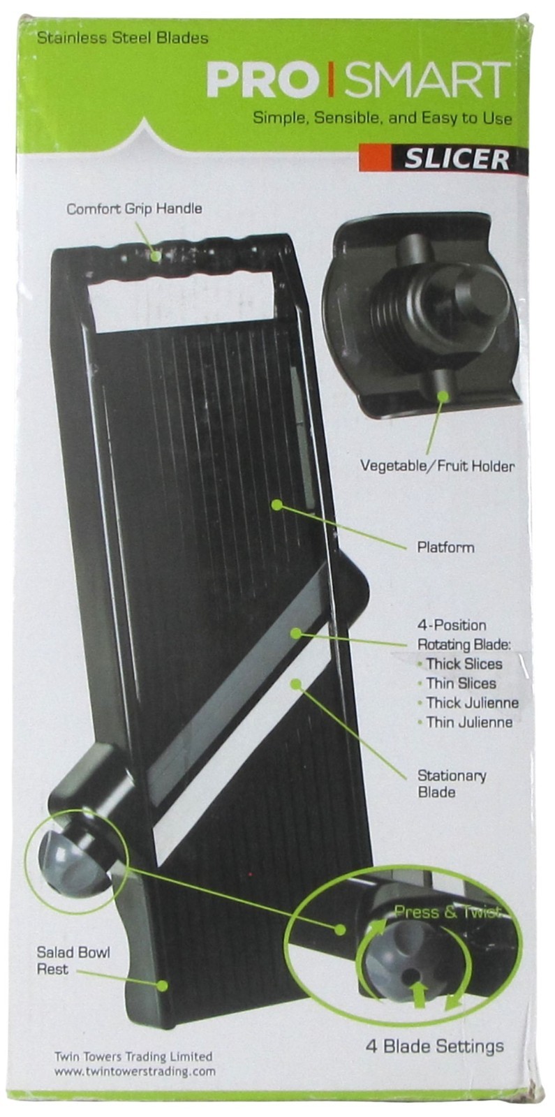 Pro Smart Mandoline Slicer Set Adjustable Vegetable Cutter New Open Box gallery