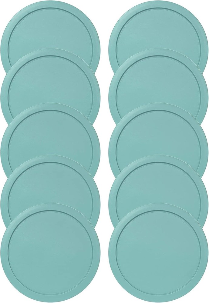 Replacement Lid for Pyrex 1-CUP Storage Cover 4" Bowl 7202-PC Turquoise (10 pcs)