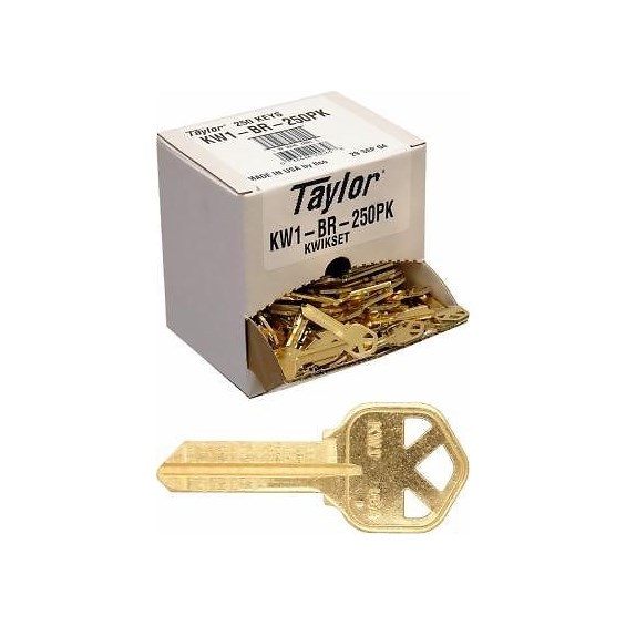 Taylor KW1 Brass Key Blanks gallery