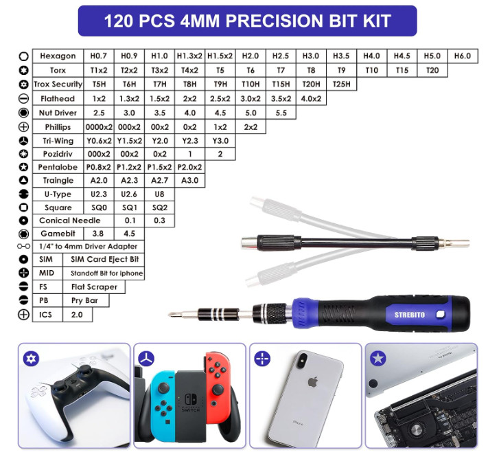 191-Piece Precision Screwdriver Set Electronic Repair Tool Kit gallery