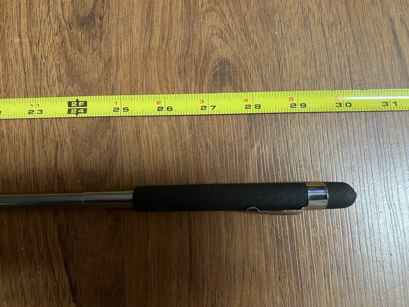 2 - GRIP TOOLS 5LB TELESCOPING PICK-UP MAGNET 30" LONG WITH CAP AND POCKET CLIP gallery