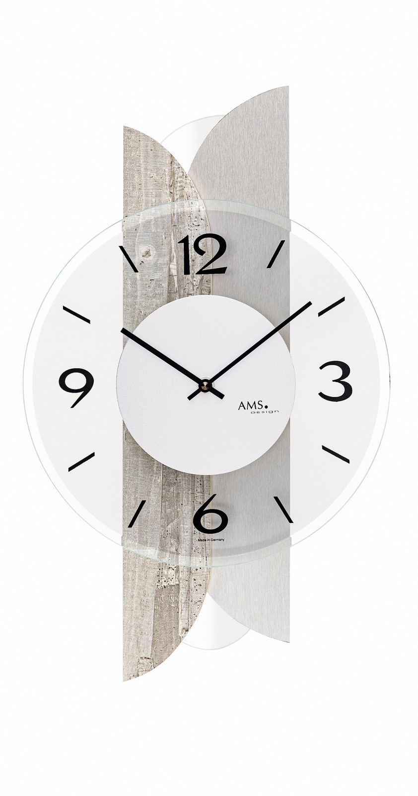 Modern Wall Clock with Quartz Movement by AMS gallery