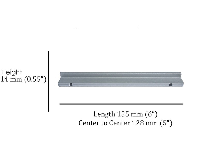 Matte Aluminum Silver Handles Pulls Kitchen/Bathroom Cabinet Hardware gallery