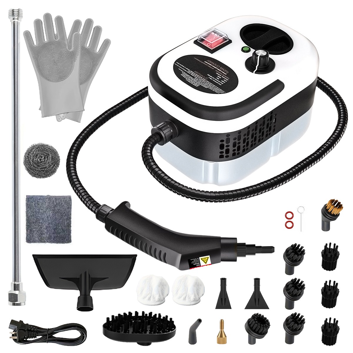 Remote Handle Control Steam Cleaner Handheld Pressurized Cleaning Machine 2500W gallery