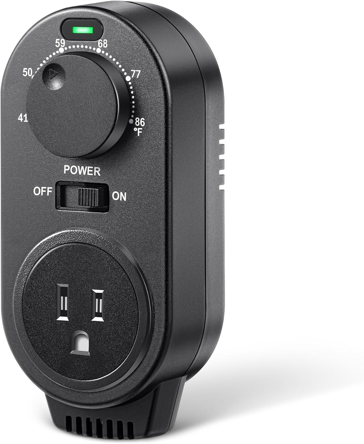 Adjustable Thermostat, Plug in Heating and Cooling Thermostat Controlled Outlet, gallery