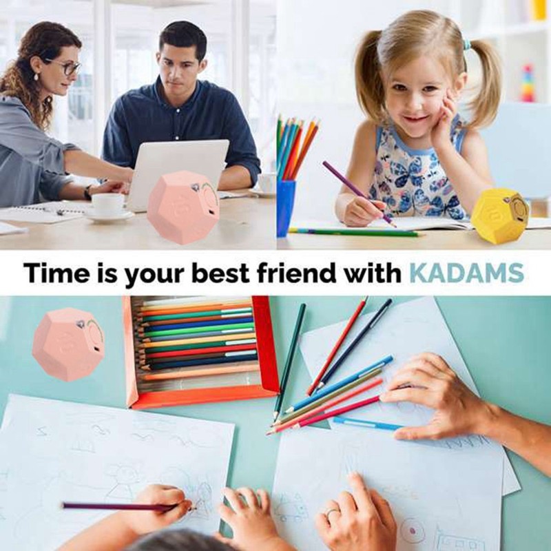 Timer Rotate Dodecagon Rechargeable Timer Sound Vibrate Light Alarm Flip4255 gallery