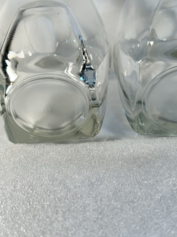Clear Vintage Whiskey Rocks Libbey Style Double Old Fashion Heavy Glass Barware gallery