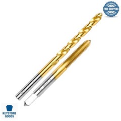 Metal Drill & Tap Kit – M2 HSS, Titanium Finish, 2pcs