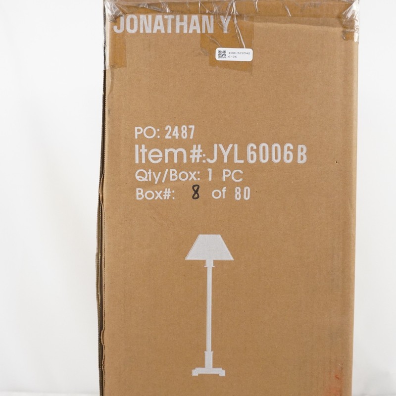 JONATHAN Y Roxy Metal Transitional 26" LED Table Lamp In Brushed Brass Gold gallery