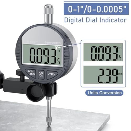 Electronic Digital Dial Indicator Gauge and Magnetic Base, 0-1 176lbs/80kg gallery
