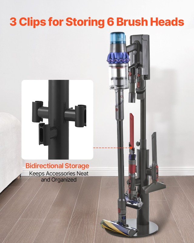 VEVOR Vacuum Stand for Dyson Multi-Models Storage Bracket Holder with 3 Clips gallery