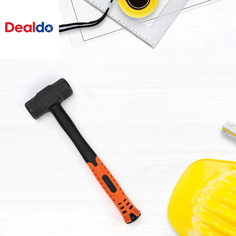 2 PCS 14 Inch 3Lbs Sledge Hammer with Fiberglass Handle, Drilling Crack Hammer, gallery