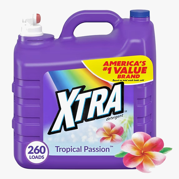 Xtra Tropical Passion, 260 Loads Liquid Laundry Detergent, 312 fl oz gallery