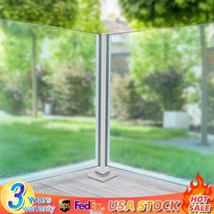Glass Railing Post 91cm Corner Post Stainless Steel Balustrade for Balcony Stair