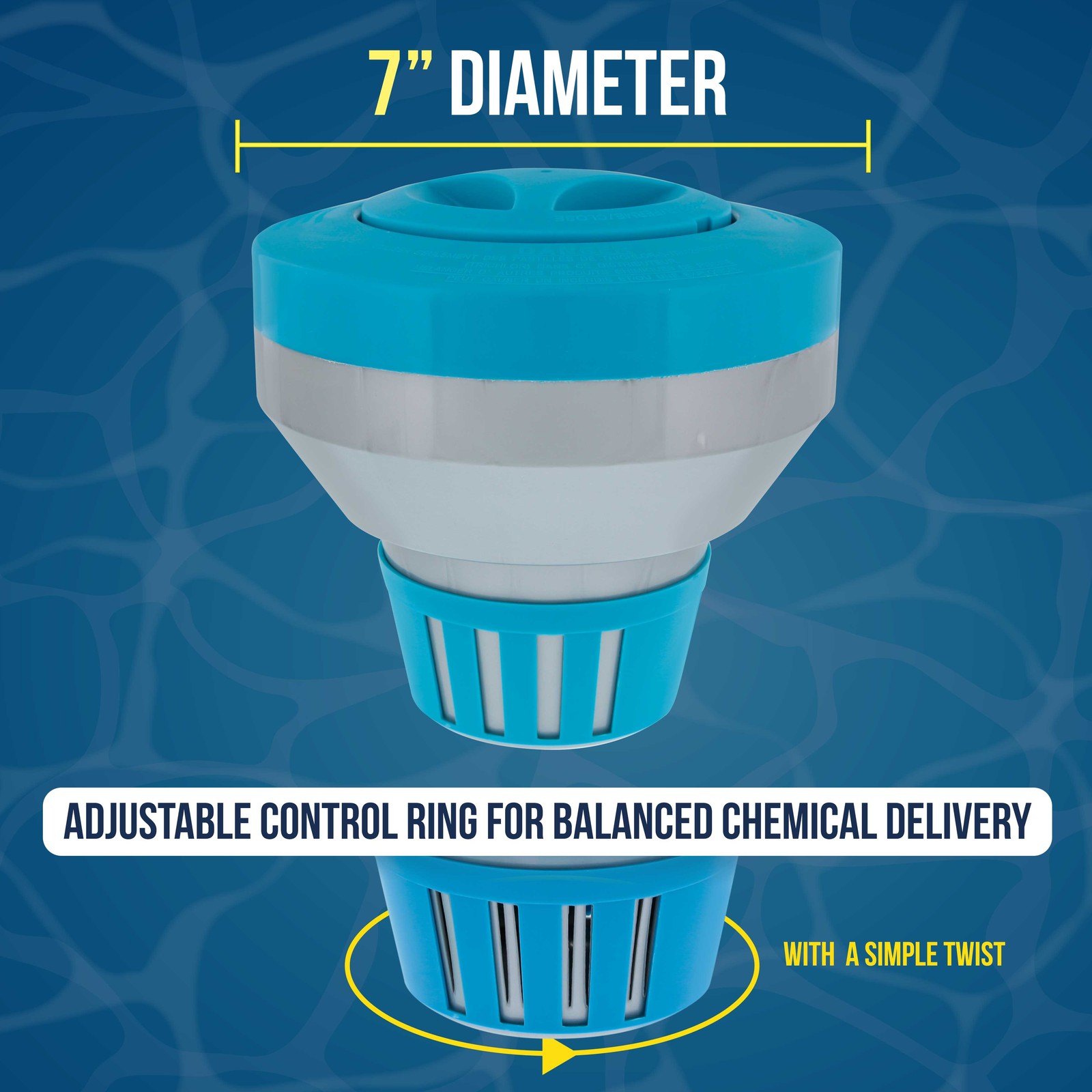 U.S. Pool Supply Deluxe Pool Cleaner Floater Dispenser for 3" Tablets gallery