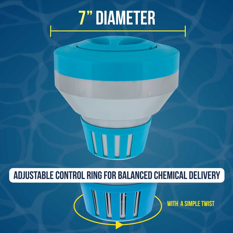 U.S. Pool Supply Deluxe Pool Cleaner Floater Dispenser for 3" Tablets gallery